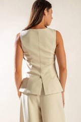 WHERE YOU BELONG WOVEN VEST - Flying Tomato - Flyclothing LLC