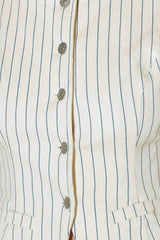 COFFEE RUN STRIPED WOVEN VEST - Flying Tomato - Flyclothing LLC