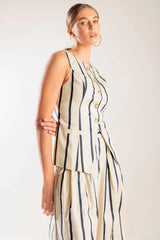 HERE AND NOW WOVEN VEST - Flying Tomato - Flyclothing LLC
