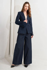 URBAN PANEL DENIM BLAZER - Flying Tomato - Flyclothing LLC