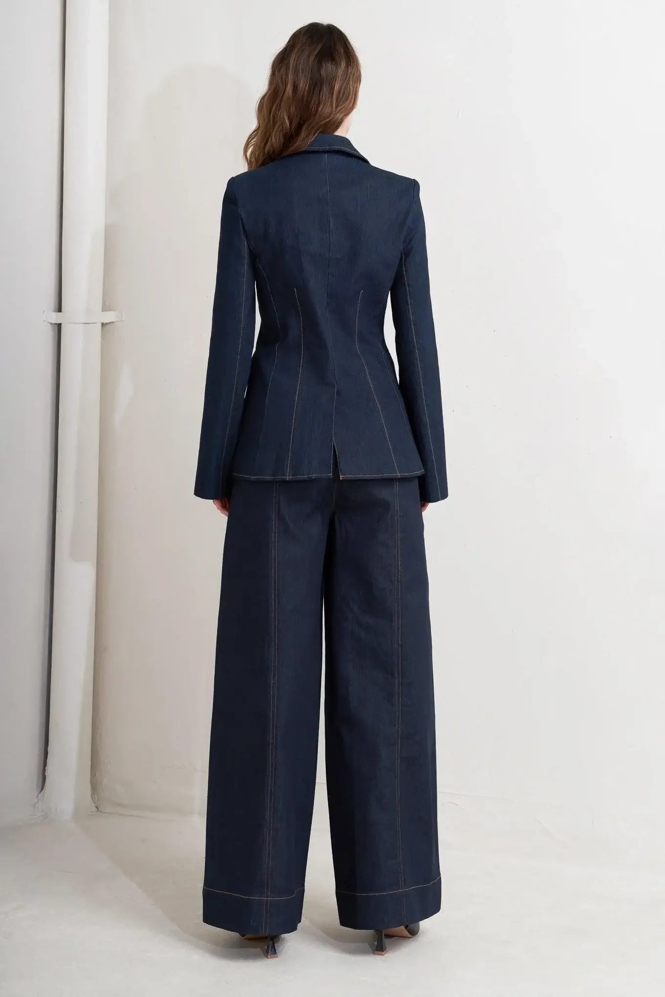 URBAN PANEL DENIM BLAZER - Flying Tomato - Flyclothing LLC