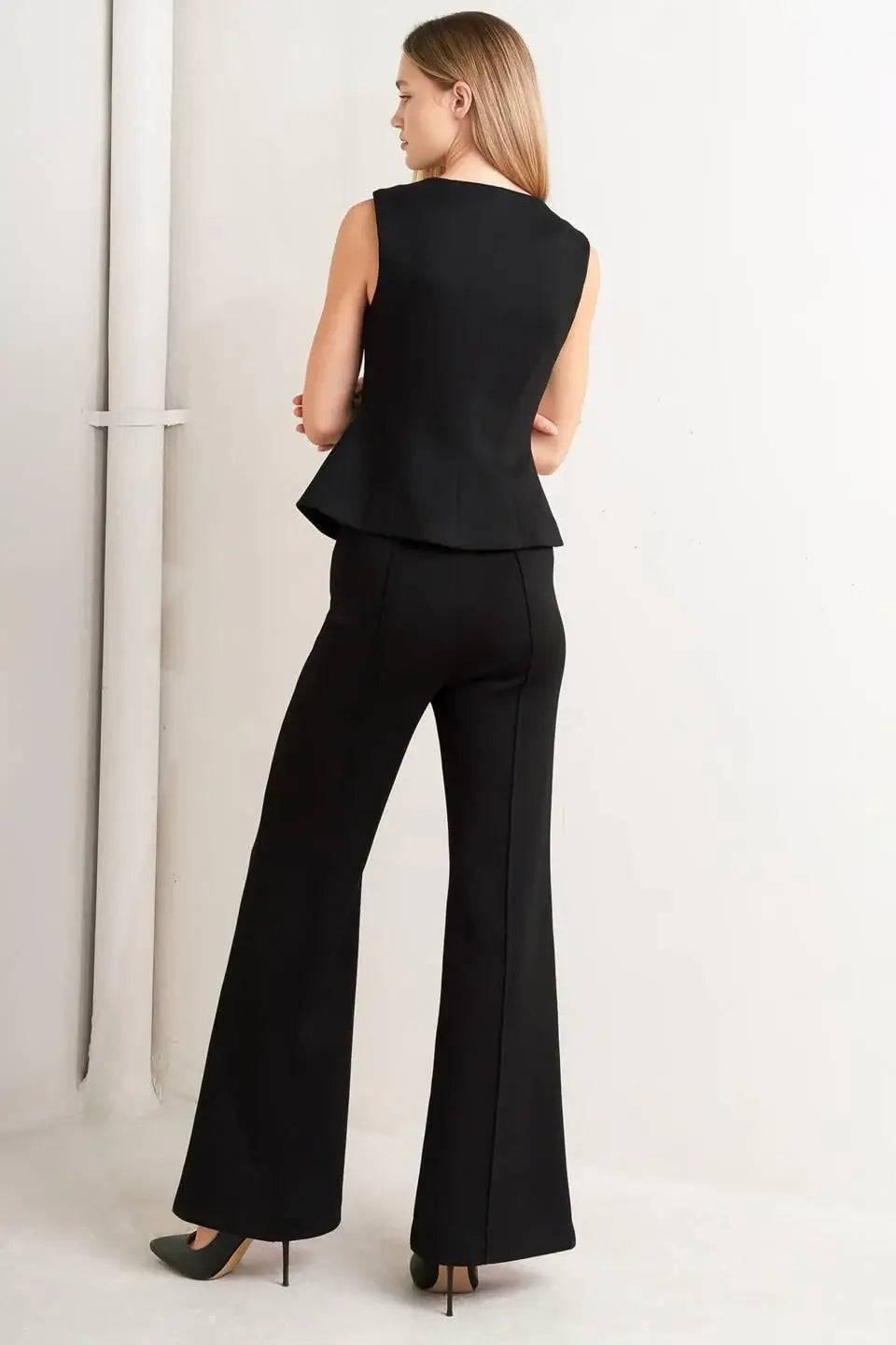 GLOSSY GLAM WOVEN VEST - Flying Tomato - Flyclothing LLC