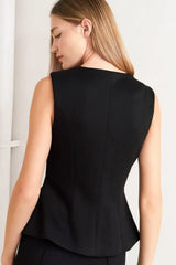 GLOSSY GLAM WOVEN VEST - Flying Tomato - Flyclothing LLC