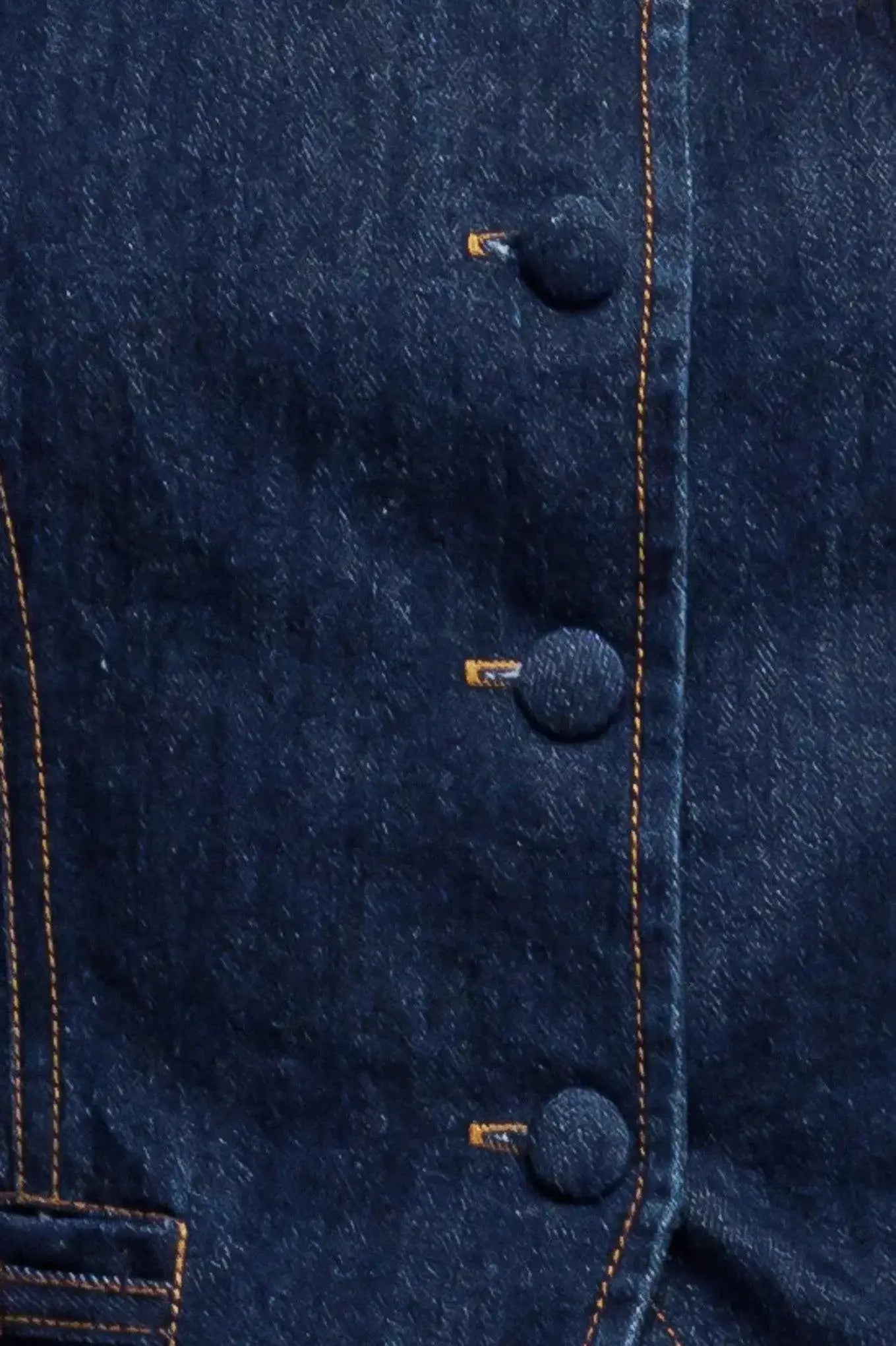 INDIGO ICON DENIM VEST - Flying Tomato - Flyclothing LLC