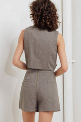 TAILORED COOL WOVEN VEST - Flying Tomato - Flyclothing LLC