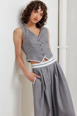 POWER LINES WOVEN VEST - Flying Tomato - Flyclothing LLC