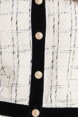 PARIS BOUND WOVEN TWEED CROP JACKET - Flying Tomato - Flyclothing LLC