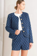 MODERNLUXE QUILTED WOVEN JACKET - Flying Tomato - Flyclothing LLC