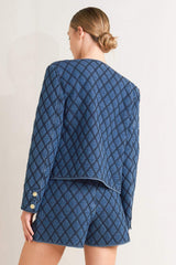 MODERNLUXE QUILTED WOVEN JACKET - Flying Tomato - Flyclothing LLC