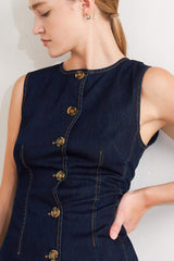 EURO CITY DENIM VEST - Flying Tomato - Flyclothing LLC