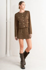 HERITAGE UTILITY FAUX SUEDE JACKET - Flying Tomato - Flyclothing LLC