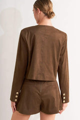 HERITAGE UTILITY FAUX SUEDE JACKET - Flying Tomato - Flyclothing LLC
