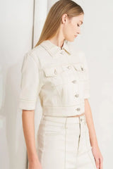 MODERN NEUTRAL TWILL JACKET - Flying Tomato - Flyclothing LLC