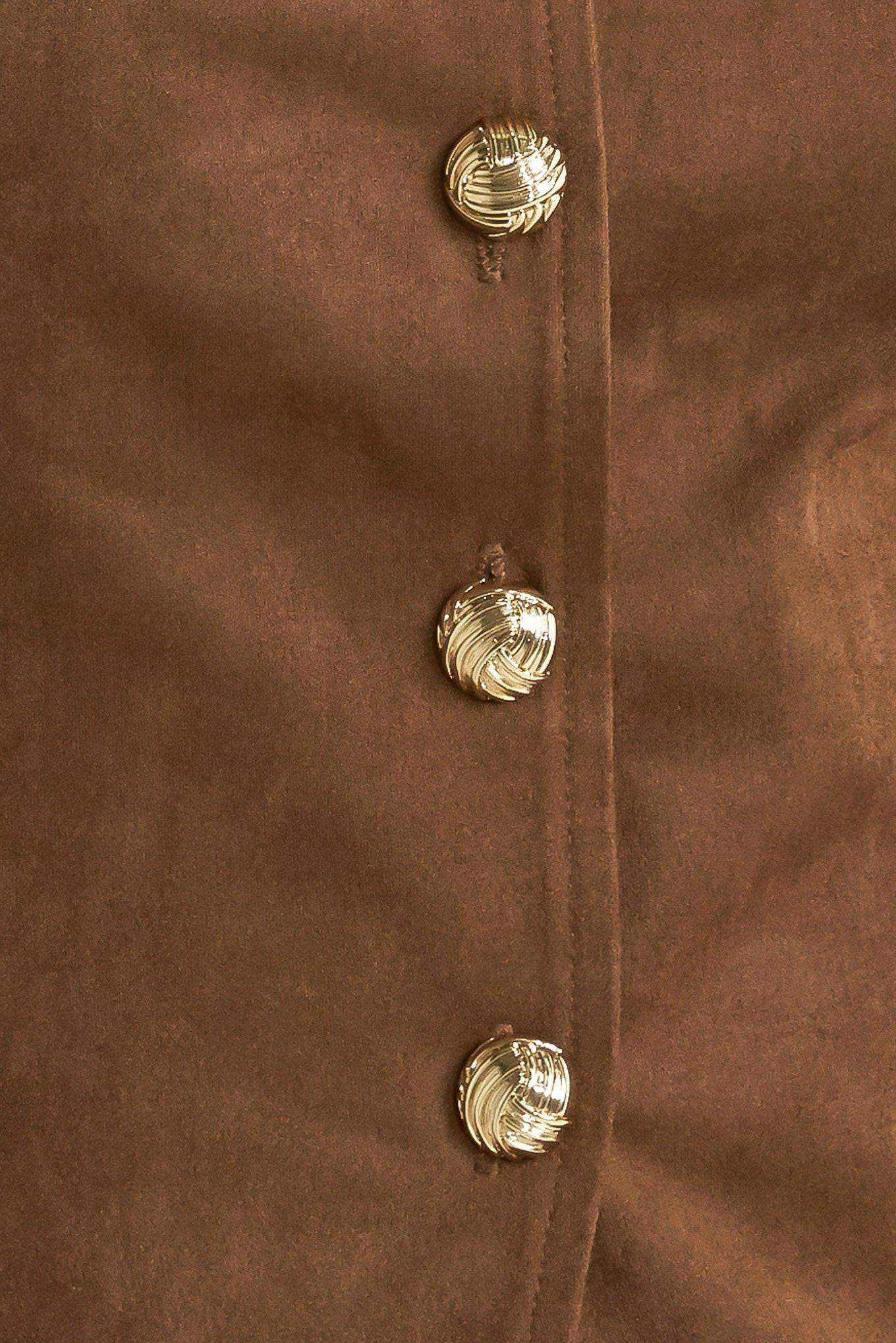 MIDNIGHT MESA STYLE FAUX SUEDE VEST - Flying Tomato - Flyclothing LLC