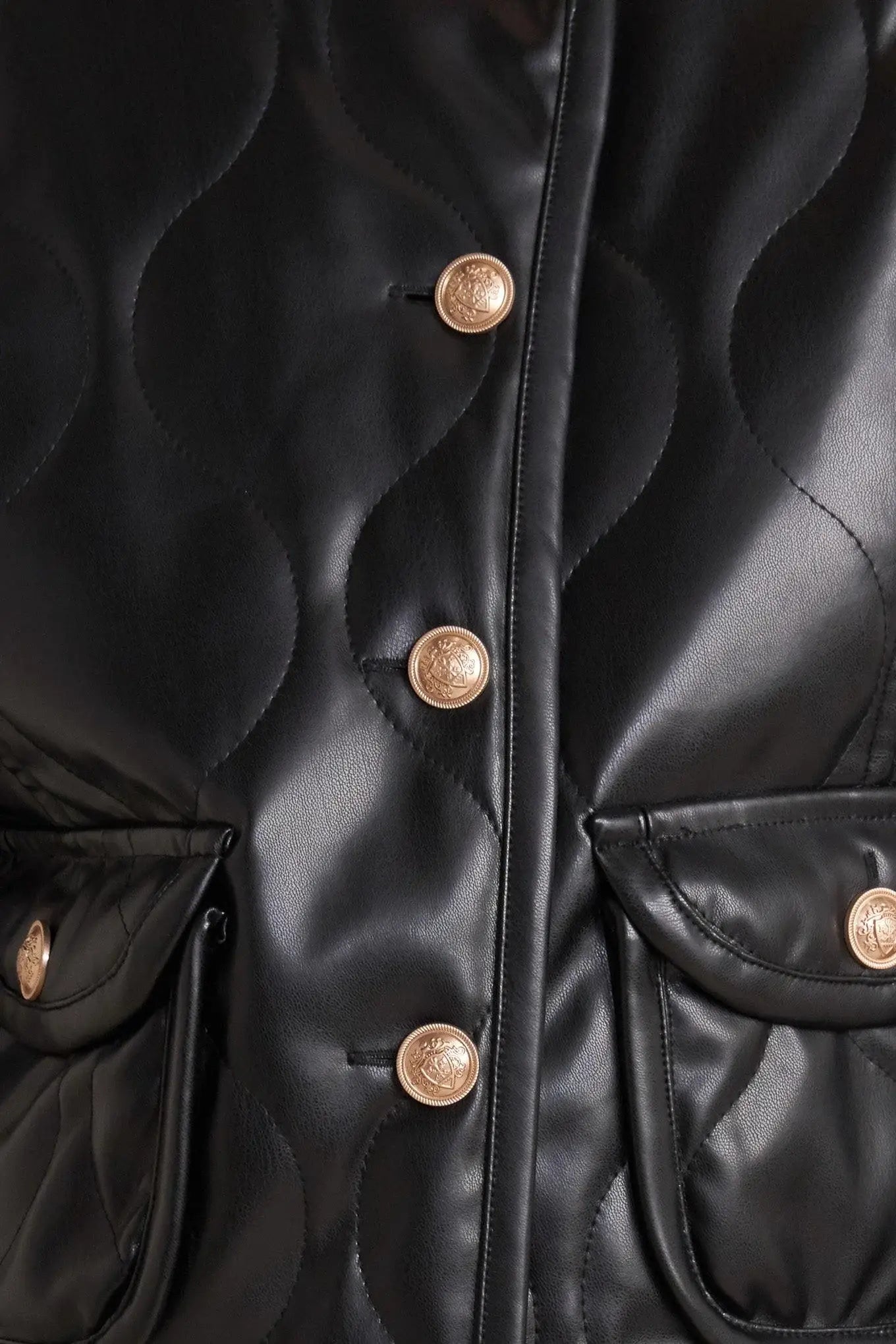 MOTO CHIC FAUX LEATHER JACKET - Flying Tomato - Flyclothing LLC
