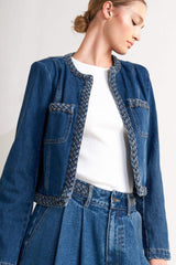 HERITAGE TWIST DENIM JACKET - Flying Tomato - Flyclothing LLC