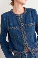 HERITAGE TWIST DENIM JACKET - Flying Tomato - Flyclothing LLC