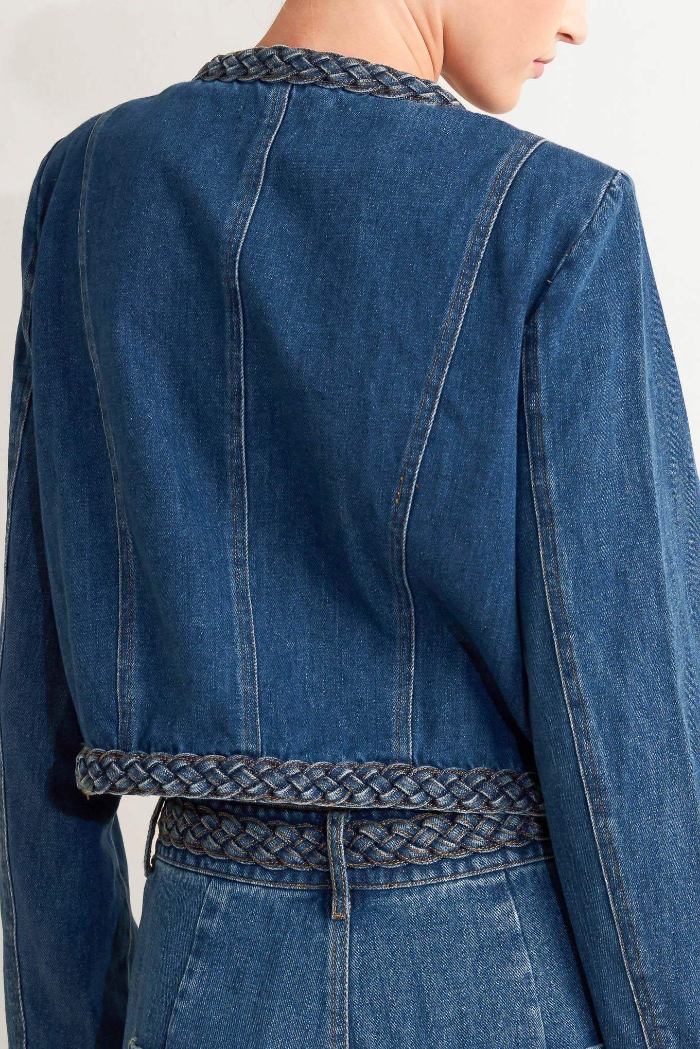HERITAGE TWIST DENIM JACKET - Flying Tomato - Flyclothing LLC