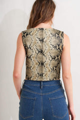 GLAM VENOM FAUX LEATHER VEST - Flying Tomato - Flyclothing LLC