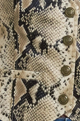 GLAM VENOM FAUX LEATHER VEST - Flying Tomato - Flyclothing LLC