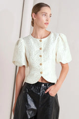 ROSÉ TEXTURE WOVEN TOP - Flying Tomato - Flyclothing LLC