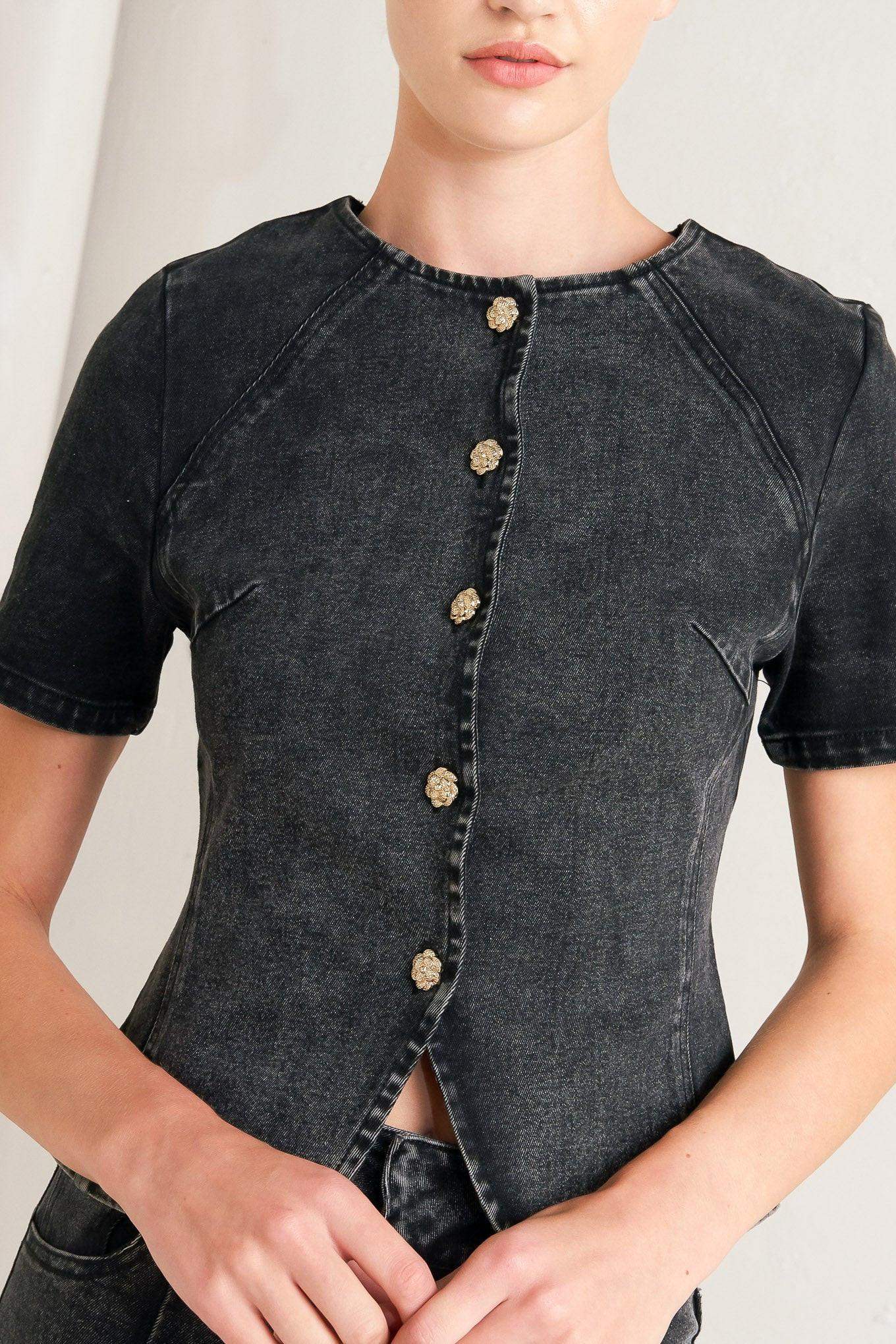 ELEGANT EVERYDAY LOOK DENIM JACKET - Flying Tomato - Flyclothing LLC
