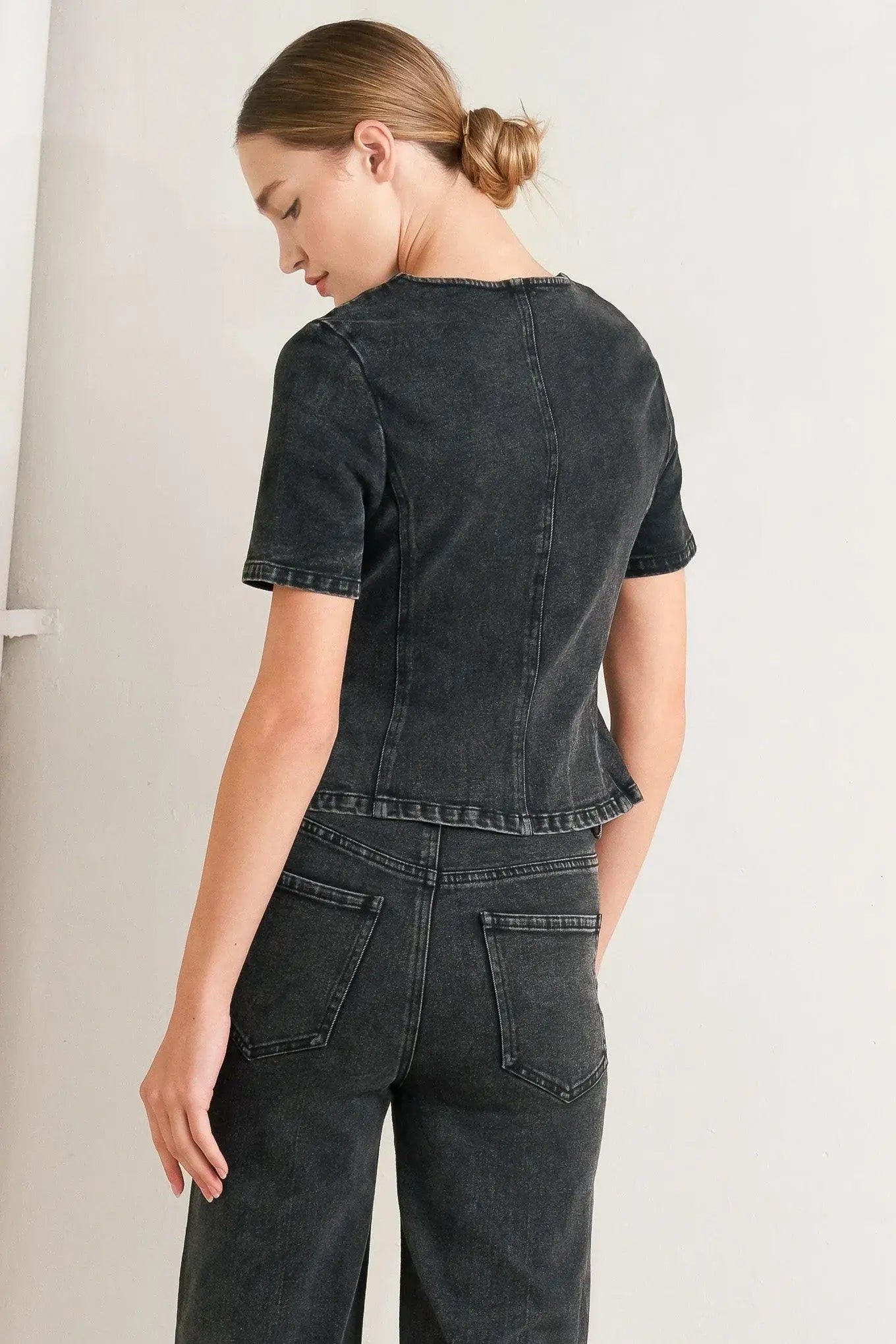 ELEGANT EVERYDAY LOOK DENIM JACKET - Flying Tomato - Flyclothing LLC