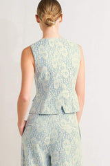 EASY ELEGANCE WOVEN LACE VEST - Flying Tomato - Flyclothing LLC