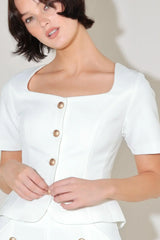 MINIMAL PRESTIGE WOVEN TOP - Flying Tomato - Flyclothing LLC