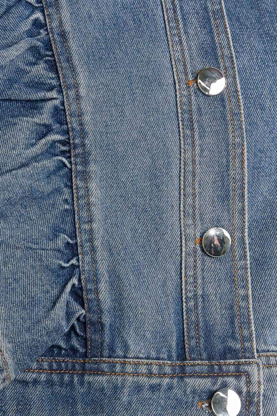 FRENCH FEMME DENIM CROP JACKET - Flying Tomato - Flyclothing LLC