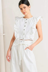 SUGAR AIR TWILL TOP - Flying Tomato - Flyclothing LLC