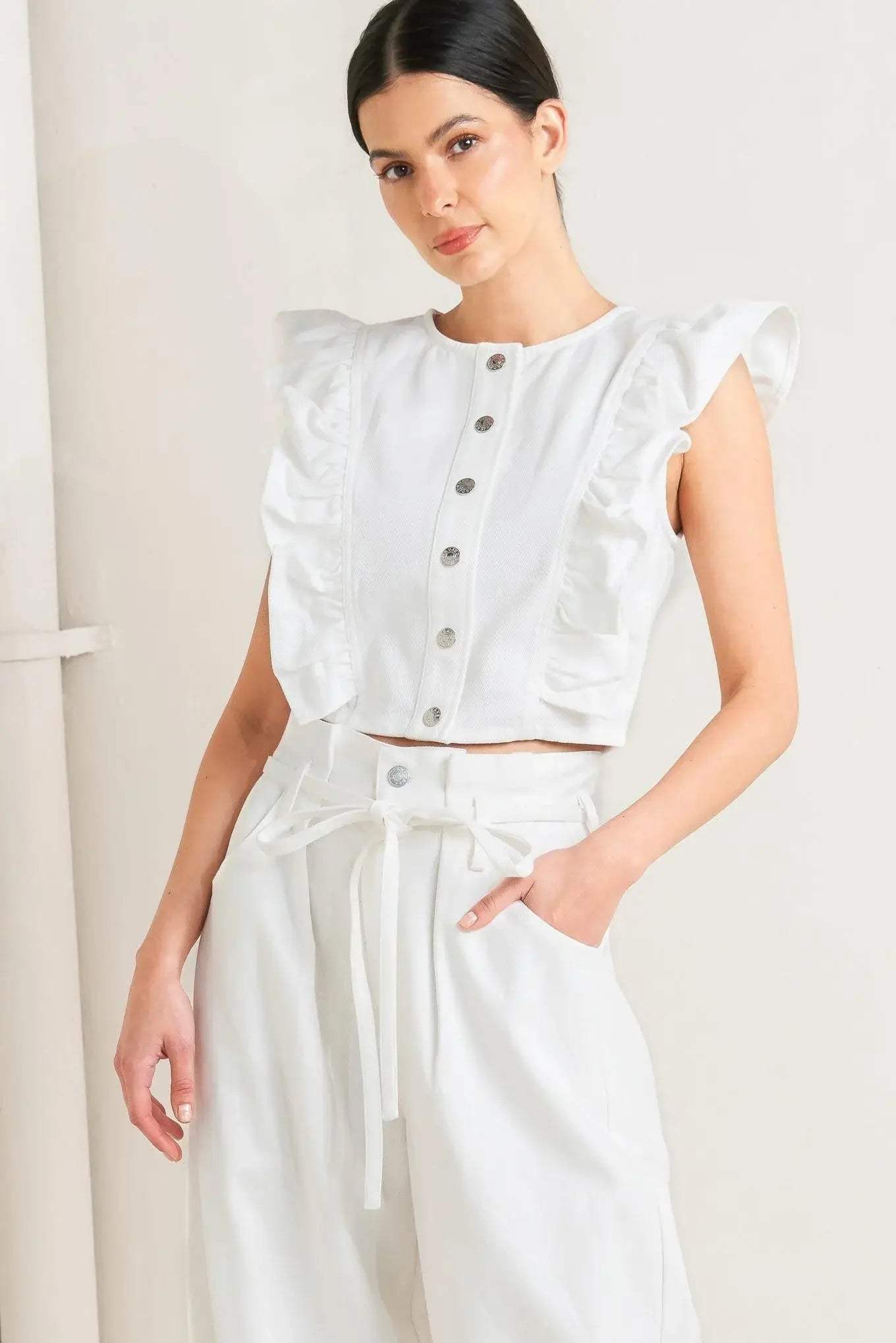 SUGAR AIR TWILL TOP - Flying Tomato - Flyclothing LLC