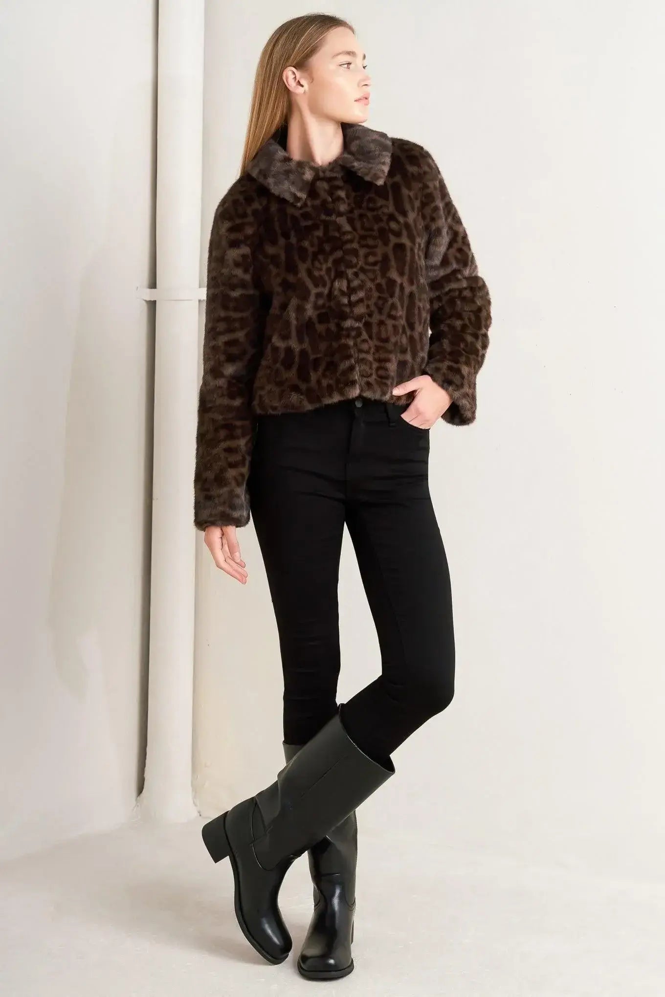 WILD FAME FAUX LEATHER JACKET - Flying Tomato - Flyclothing LLC