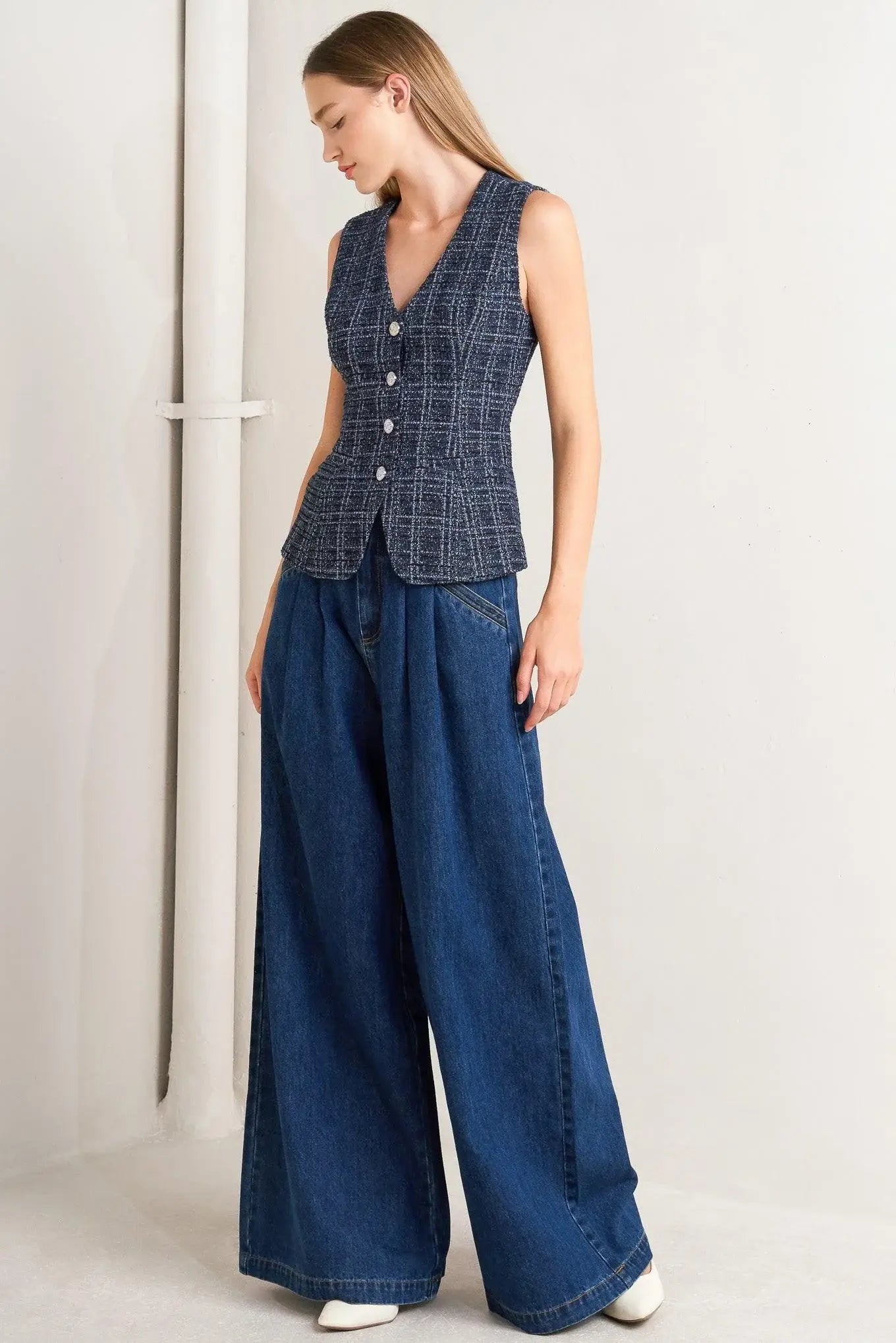 EVERYDAY ICON TWEED VEST - Flying Tomato - Flyclothing LLC