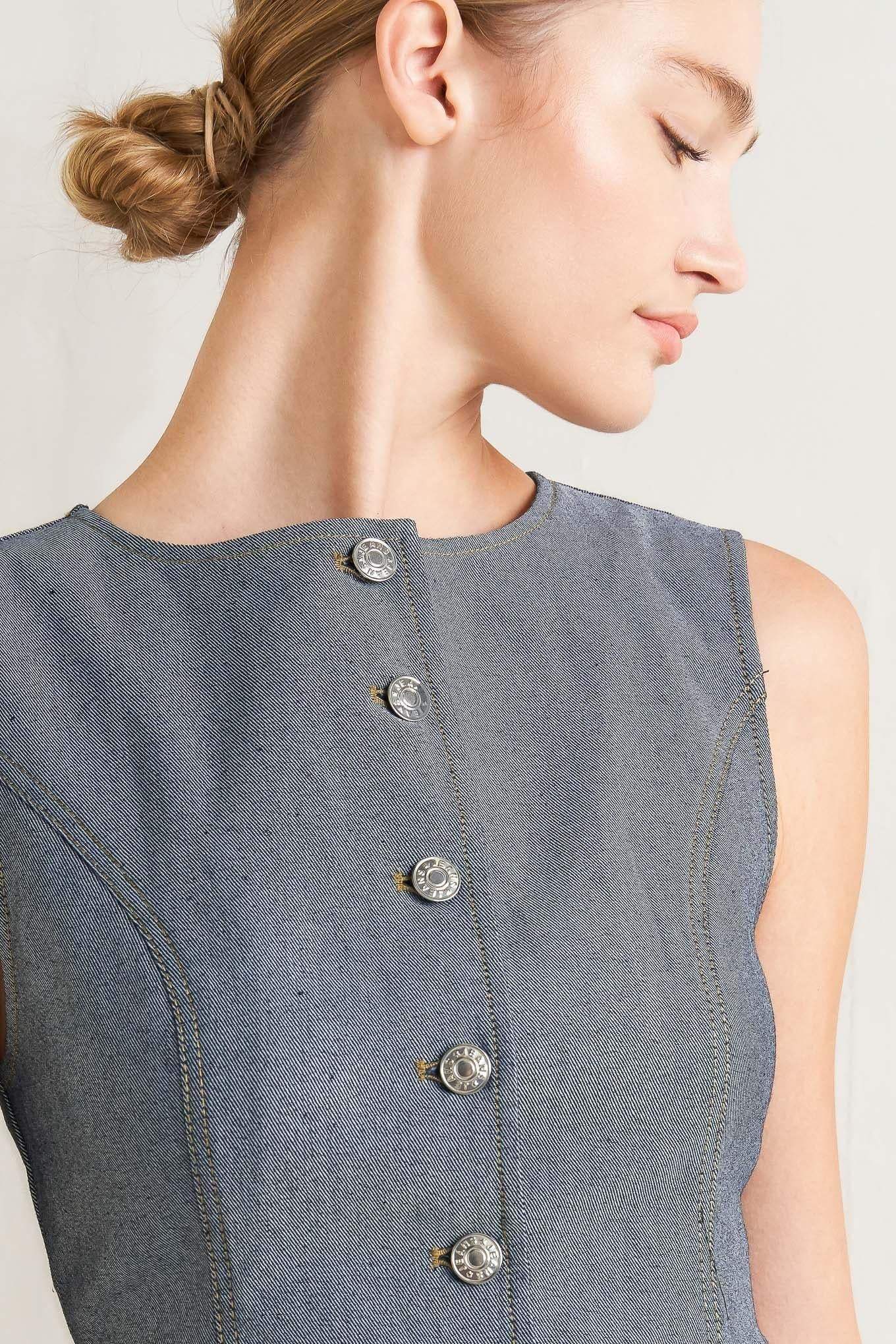 CONFIDENTLY COOL TAILORED WOVEN VEST - Flying Tomato - Flyclothing LLC