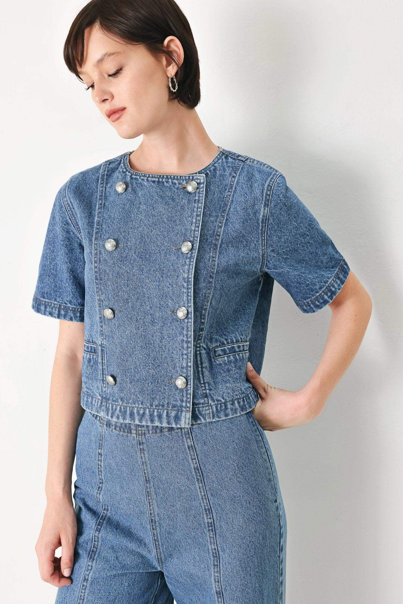 CITY ARMOR DENIM JACKET - Flying Tomato - Flyclothing LLC