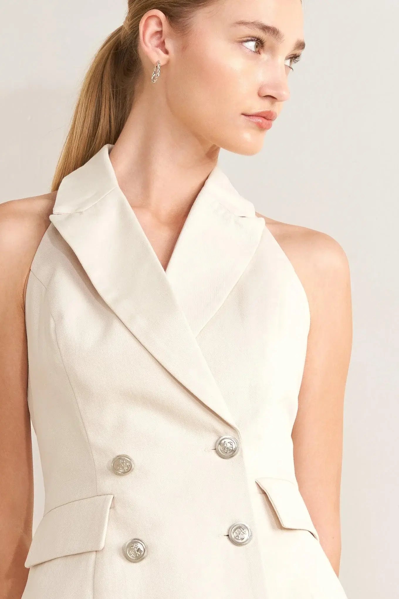 RUNWAY TAILORED WOVEN VEST - Flying Tomato - Flyclothing LLC