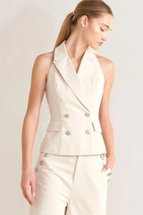 RUNWAY TAILORED WOVEN VEST - Flying Tomato - Flyclothing LLC