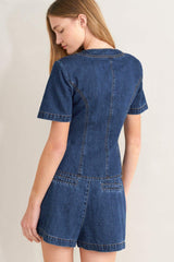 FOREVER STYLISH DENIM TOP - Flying Tomato - Flyclothing LLC