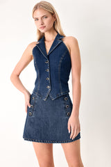 RUN THE CITY DENIM VEST - Flying Tomato - Flyclothing LLC