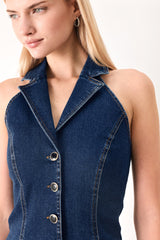 RUN THE CITY DENIM VEST - Flying Tomato - Flyclothing LLC