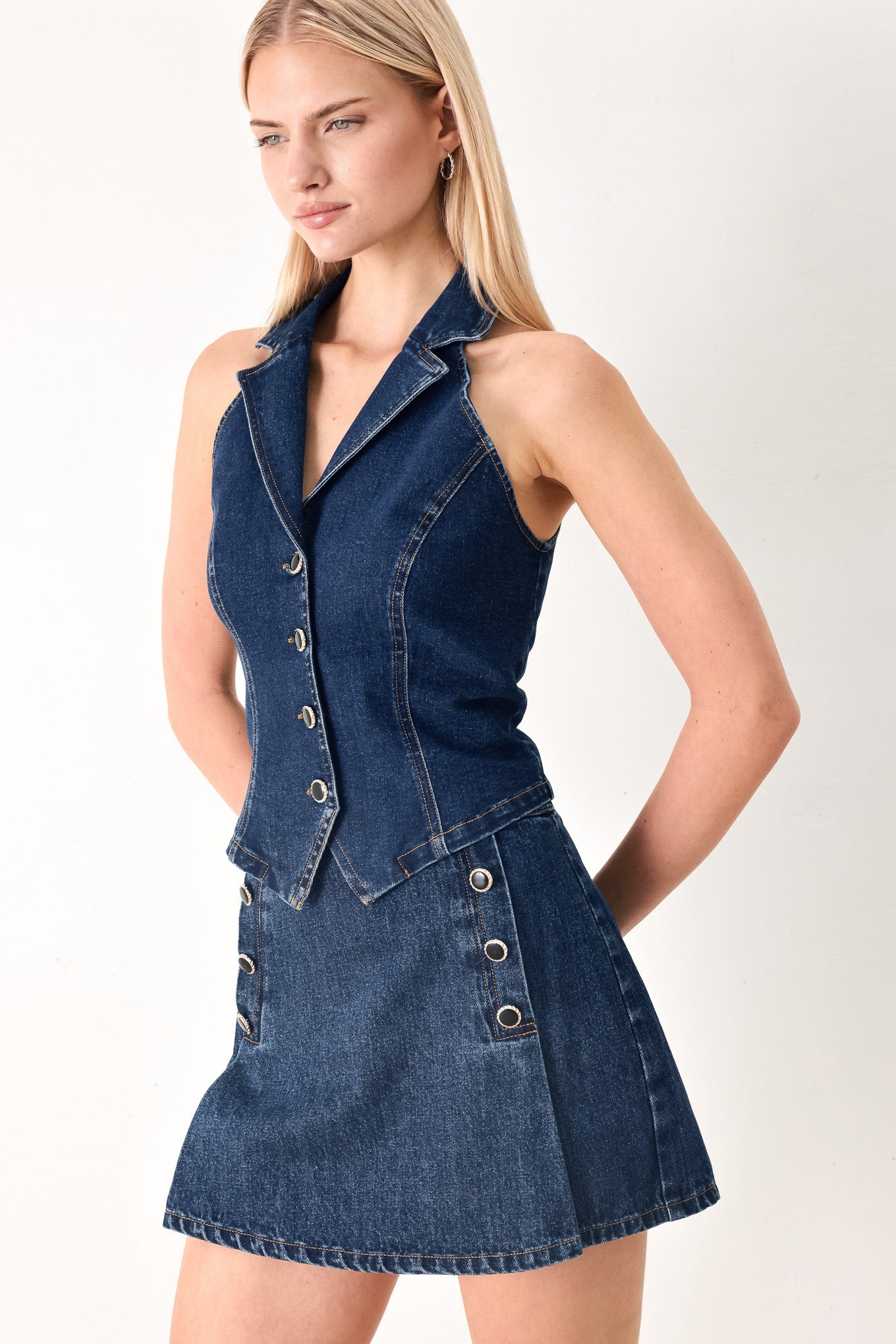 RUN THE CITY DENIM VEST - Flying Tomato - Flyclothing LLC
