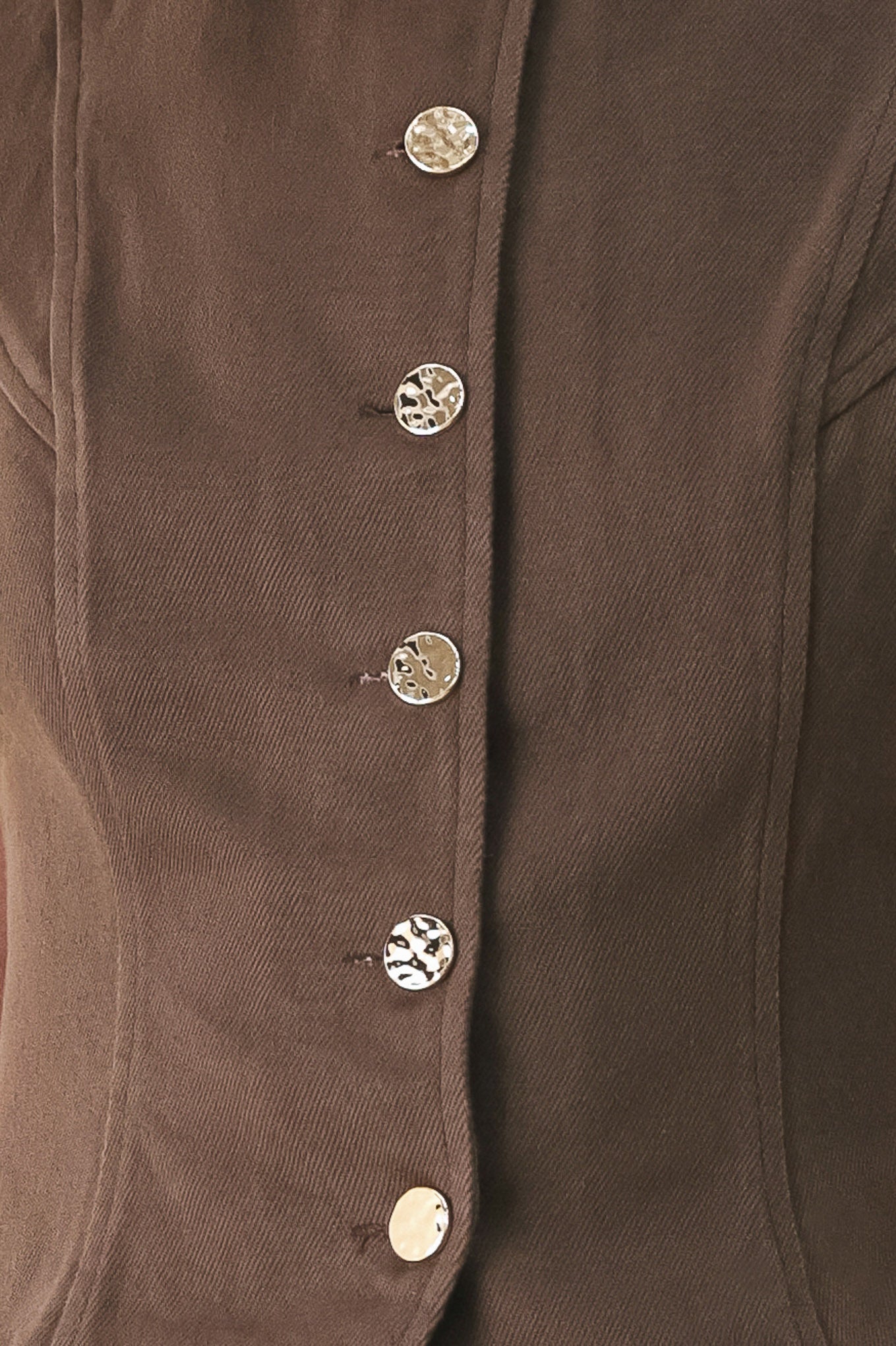 BROWN SUGAR STATEMENT WOVEN VEST - Flying Tomato - Flyclothing LLC