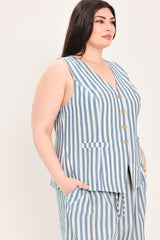 OCEAN DRIVE RHYTHM WOVEN VEST - Flying Tomato - Flyclothing LLC