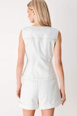BETTER TOGETHER WOVEN VEST - Flying Tomato - Flyclothing LLC