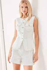 BETTER TOGETHER WOVEN VEST - Flying Tomato - Flyclothing LLC