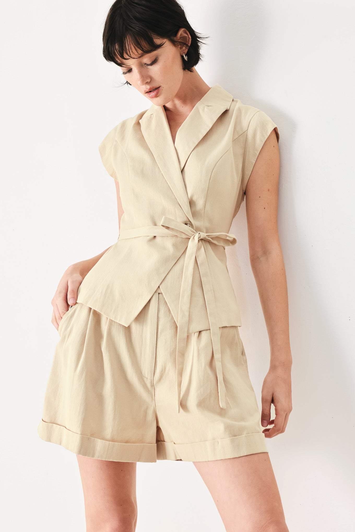 DESERT MINIMAL WOVEN VEST - Flying Tomato - Flyclothing LLC