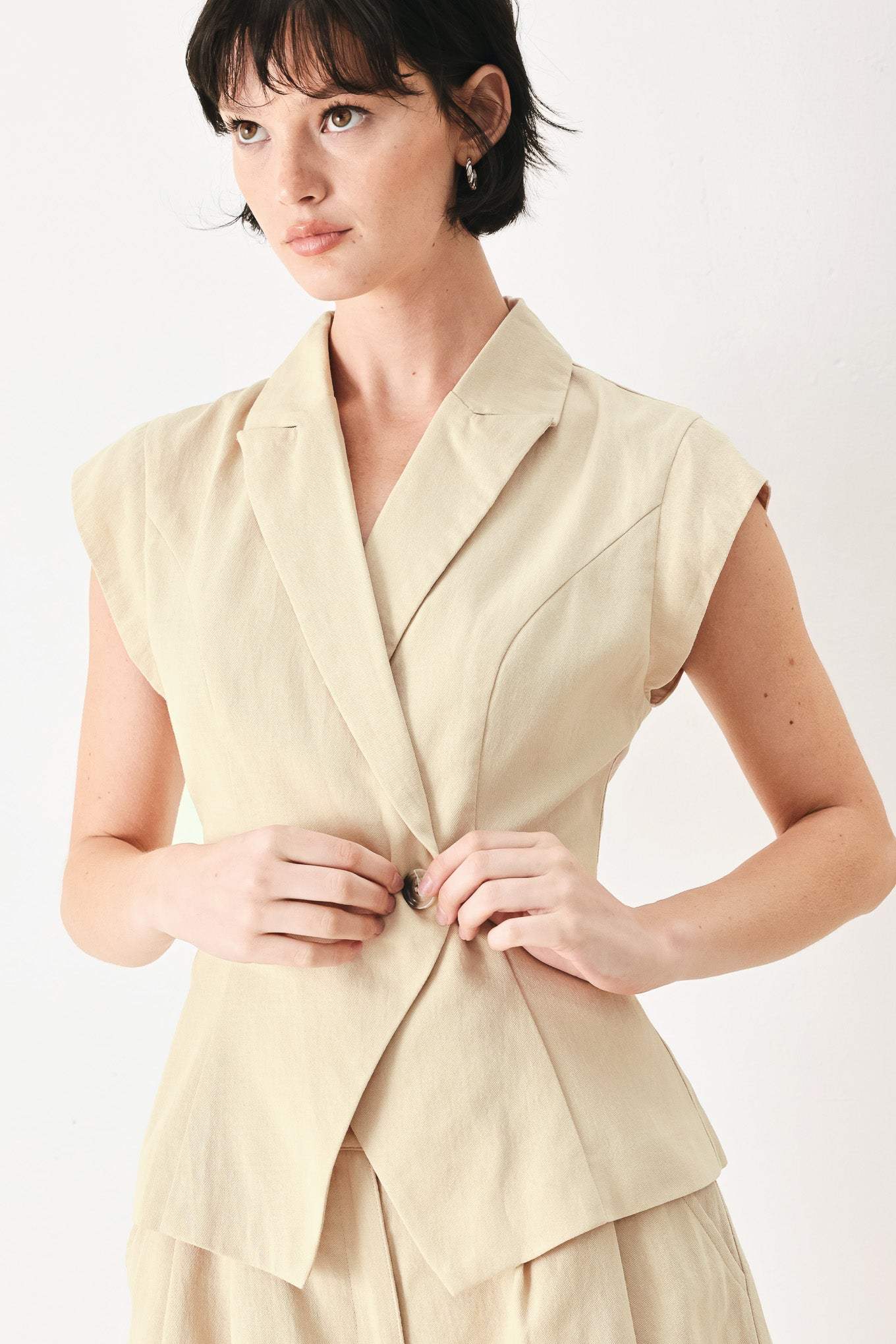 DESERT MINIMAL WOVEN VEST - Flying Tomato - Flyclothing LLC