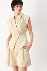 DESERT MINIMAL WOVEN VEST - Flying Tomato - Flyclothing LLC
