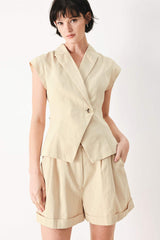 DESERT MINIMAL WOVEN VEST - Flying Tomato - Flyclothing LLC